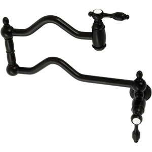 image:imageKingston Brass KS2102TAL Tudor Pot Filler Polished Brass 2413 x 219 x 12Matte Black