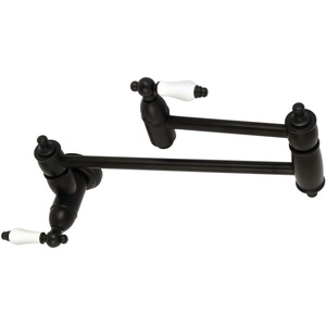 image:imageKingston Brass KS3102PL Restoration Pot Filler Polished Brass 20 x 263 x 8Matte Black