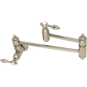 image:imageKingston Brass KS3103TAL Wall Mount Pot Filler Kitchen Faucet Antique BrassPolished Nickel