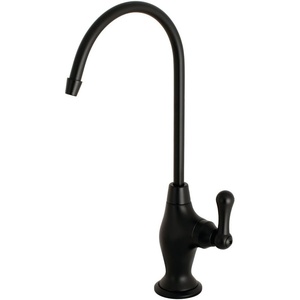 image:imageKingston Brass KS3197AL 14 Turn Water Filtration Faucet Brushed BrassMatte Black