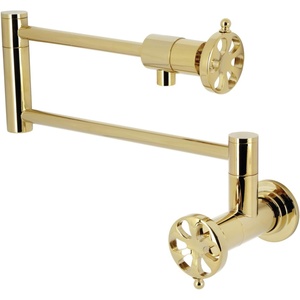 image:imageKingston Brass KS4106RX Belknap Wall Mount Pot Filler Polished NickelPolished Brass