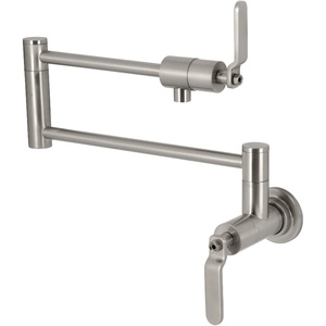 image:imageKingston Brass KS4108KL Whitaker Wall Mount Pot Filler Brushed NickelBrushed Nickel