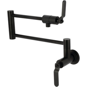 image:imageKingston Brass KS4108KL Whitaker Wall Mount Pot Filler Brushed NickelMatte Black