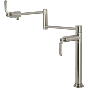 image:imageKingston Brass KS4708KL Whitaker Deck Mount Pot Filler Faucet Brushed NickelBrushed Nickel