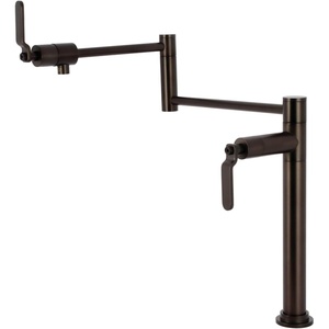 image:imageKingston Brass KS4708KL Whitaker Deck Mount Pot Filler Faucet Brushed NickelOil Rubbed Bronze