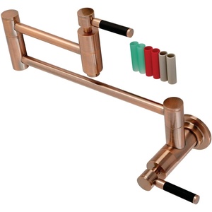 image:imageKingston Brass KS8100DKL Kaiser Pot Filler Matte Black 20 x 263 x 263Antique Copper