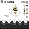image:imageKingston Brass KA216 Trimscape Garbage Disposal Air Switch Button Polished NickelMatte Black