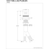image:imageKingston Brass KA411BN Trimscape Dishwasher Air Gap Brushed NickelMatte Black