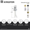 image:imageKingston Brass KA421BN Trimscape Dishwasher Air Gap Brushed NickelMatte Black