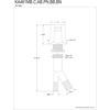 image:imageKingston Brass KA461BB Metropolitan Dishwasher Air Gap Brushed BrassMatte Black