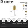image:imageKingston Brass KA461BB Metropolitan Dishwasher Air Gap Brushed BrassPolished Chrome