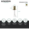 image:imageKingston Brass KA821AB Trimscape Dishwasher Air Gap Antique BrassAntique Brass