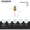 image:imageKingston Brass KA821AB Trimscape Dishwasher Air Gap Antique BrassBrushed Brass