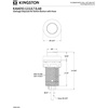 image:imageKingston Brass KAM217 Trimscape Garbage Disposal Air Switch Button in Brushed Brass