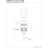 image:imageKingston Brass KAM317 Trimscape Garbage Disposal Air Switch Button Brushed BrassMatte Black