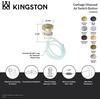 image:imageKingston Brass KAM317 Trimscape Garbage Disposal Air Switch Button Brushed BrassMatte Black