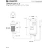 image:imageKingston Brass KAMDK212 Trimscape Dual Outlet Garbage Disposal Air Switch Kit in Polished BrassBrushed Nickel