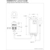 image:imageKingston Brass KAMSK312 Gourmetier Single Outlet Garbage Disposal Air Switch Kit Polished BrassPolished Nickel