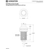 image:imageKingston Brass KAT216 Trimscape Garbage Disposal Air Switch Button in Polished Nickel
