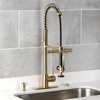 image:imageKingston Brass KATSK217 Gourmetier Single Outlet Garbage Disposal Air Switch Kit Brushed Brass