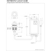 image:imageKingston Brass KATSK317 Trimscape Single Outlet Garbage Disposal Air Switch Kit in Brushed Brass
