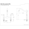 image:imageKingston Brass KS1178AL Heritage 8Inch Kitchen Faucet Without Sprayer Brushed NickelOil Rubbed Bronze