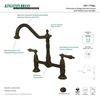 image:imageKingston Brass KS1178AL Heritage 8Inch Kitchen Faucet Without Sprayer Brushed NickelOil Rubbed Bronze