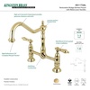image:imageKingston Brass KS1178AL Heritage 8Inch Kitchen Faucet Without Sprayer Brushed NickelPolished Brass