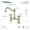 image:imageKingston Brass KS1178AX Heritage 8Inch Kitchen Faucet Without Sprayer Brushed Nickel 13 x 8 x 213Brushed Nickel