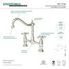 image:imageKingston Brass KS1178AX Heritage 8Inch Kitchen Faucet Without Sprayer Brushed Nickel 13 x 8 x 213Polished Chrome