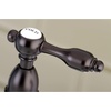 image:imageKingston Brass KS1271TALBS Tudor 8 Inch Center Kitchen Faucet With Brass Sprayer Polished Chrome 834 inch in Spout Reach Polished ChromeOil Rubbed Bronze