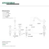 image:imageKingston Brass KS1275PXBS Heritage Bridge Kitchen Faucet with Brass Sprayer Oil Rubbed BronzeMatte Black