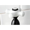 image:imageKingston Brass KS1275PXBS Heritage Bridge Kitchen Faucet with Brass Sprayer Oil Rubbed BronzeMatte Black