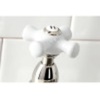 image:imageKingston Brass KS1275PXBS Heritage Bridge Kitchen Faucet with Brass Sprayer Oil Rubbed BronzePolished Nickel