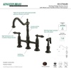 image:imageKingston Brass KS1276ALBS Heritage Bridge Kitchen Faucet Polished Nickel 1388 x 856 x 1313Oil Rubbed Bronze