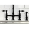 image:imageKingston Brass KS1276ALBS Heritage Bridge Kitchen Faucet Polished Nickel 1388 x 856 x 1313Polished Brass