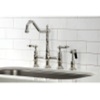 image:imageKingston Brass KS1276ALBS Heritage Bridge Kitchen Faucet Polished Nickel 1388 x 856 x 1313Polished Nickel