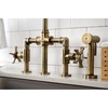 image:imageKingston Brass KS2333NX Hamilton Bridge Kitchen Faucet Antique Brass 1388 x 806 x 1419Antique Brass