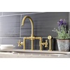 image:imageKingston Brass KS2333NX Hamilton Bridge Kitchen Faucet Antique Brass 1388 x 806 x 1419Brushed Brass