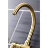 image:imageKingston Brass KS2333NX Hamilton Bridge Kitchen Faucet Antique Brass 1388 x 806 x 1419Brushed Brass