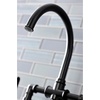 image:imageKingston Brass KS2333NX Hamilton Bridge Kitchen Faucet Antique Brass 1388 x 806 x 1419Matte Black