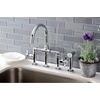 image:imageKingston Brass KS2333NX Hamilton Bridge Kitchen Faucet Antique Brass 1388 x 806 x 1419Polished Chrome
