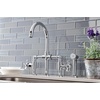 image:imageKingston Brass KS2333NX Hamilton Bridge Kitchen Faucet Antique Brass 1388 x 806 x 1419Polished Chrome