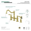 image:imageKingston Brass KS3275ALBS Kitchen Faucet with Side Sprayer Oil Rubbed BronzeBrushed Brass