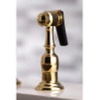 image:imageKingston Brass KS3275ALBS Kitchen Faucet with Side Sprayer Oil Rubbed BronzeBrushed Nickel