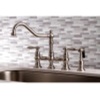 image:imageKingston Brass KS3275ALBS Kitchen Faucet with Side Sprayer Oil Rubbed BronzeBrushed Nickel