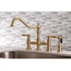 image:imageKingston Brass KS3275ALBS Kitchen Faucet with Side Sprayer Oil Rubbed BronzeMatte Black