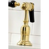 image:imageKingston Brass KS3275PKLBS Duchess Bridge Kitchen Faucet with Brass Sprayer Oil Rubbed BronzeBrushed Brass
