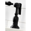 image:imageKingston Brass KS3275PKLBS Duchess Bridge Kitchen Faucet with Brass Sprayer Oil Rubbed BronzeMatte Black