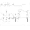 image:imageKingston Brass KS3275PKLBS Duchess Bridge Kitchen Faucet with Brass Sprayer Oil Rubbed BronzeMatte Black